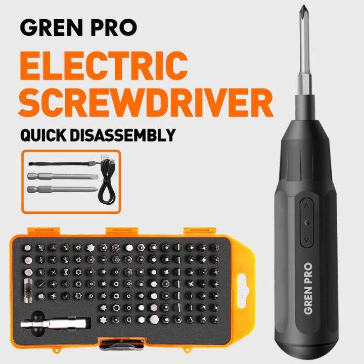 greener-ไขควงไฟฟ้ารวมเครื่องมืออเนกประสงค์แบบมีช่องเสียบหัวเจาะไขควงแรงบิดขนาดใหญ่สำหรับใช้ในครัวเรือน