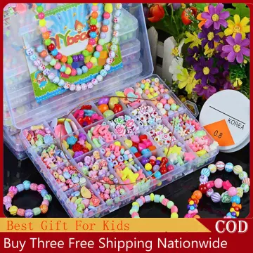 Girls DIY Bead Set Jewelry Making Kit for Kids Girl Pearl Beads for  Bracelets Rings Necklaces Creativity Kits Art Craft