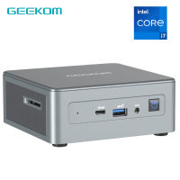 GEEKOM Mini IT11 Mini PC พร้อม I7-11390H (สูงสุด5.0GHz) 16GB32GB DDR4คู่512G1TB SSD Windows 11 Pro รองรับ4K UHD Dual WiFi 6