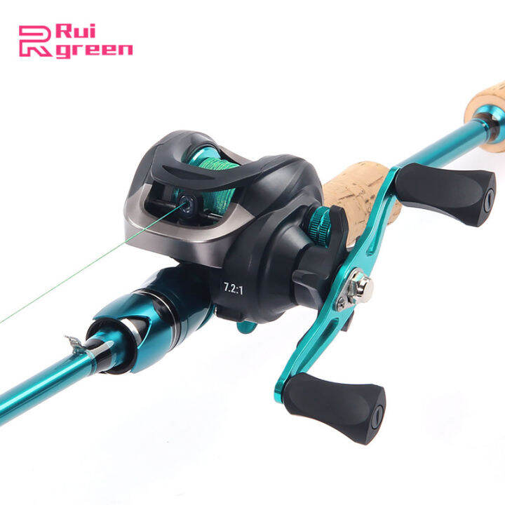Lure Fishing Baitcasting Reel Gear Ratios 7.21 Max Drag 10kg Long