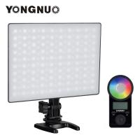 YONGNUO YN300 Air II แผงแฟลชวิดีโอ LED RGB 3200K-5600K โคมไฟแบบกรอกข้อมูล10ไฟเอฟเฟ็กต์95 + พร้อมรีโมทคอนโทรลสำหรับสตูดิโอกลางแจ้งการถ่ายภาพบุคคลงานแต่งงาน