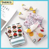 OVERCO ของขวัญ ที่ใส่กุญแจ กระเป๋าใส่หูฟัง ผ้าเช็ดปากอนามัย เคสผ้าอนามัย กระเป๋าใส่เหรียญ กระเป๋าเก็บของการ์ตูน