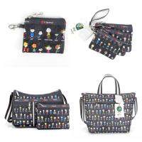 [Taobao]LeSportsac กระเป๋าสะพายไหล่ซีรีส์ Snoopy สีเทา  กระเป๋าผ้าไนลอน