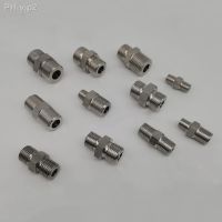 1/8 quot; 1/4 quot; 3/8 quot; 1/2 quot; BSPT To M8 10 12 14 16 18 20 22 24 26 Metric Male Hex Nipple 304 Stainless Steel Pipe Fitting Connector