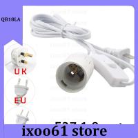 ixoo61 store 1.8M E27 AC Power Cord Cable Lamp Base with ON OFF Switch for Led Grow Light Bulb Socket Desk Lamp Holder 110V 220V