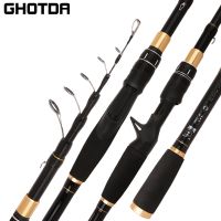 Fishing Rod Carbon Spinning Casting Ultra-Light Telescopic 1.6m 1.8m 2.1m 2.4m