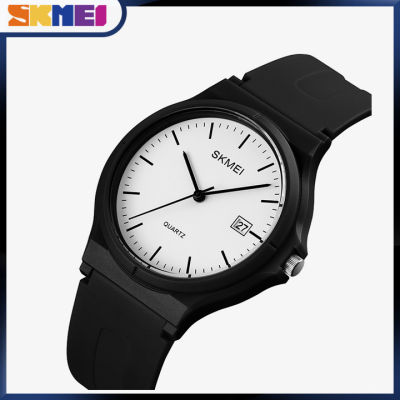 SKMEI นาฬิกาฝังควอตซ์สำหรับผู้หญิง,นาฬิกาแฟชั่นนาฬิกาข้อมือนาฬิกาคู่นาฬิกาเรียบง่ายรุ่น1449น้ำหนักเบา