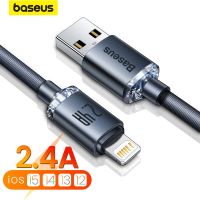 Baseus สาย USB สำหรับ14 13 12 Pro Max X XR XS 8 7 6S 6 Ipad ที่ชาร์จมีช่องเสียบยูเอสบีข้อมูลอย่างรวดเร็วสายเคเบิลโทรศัพท์มือถือ