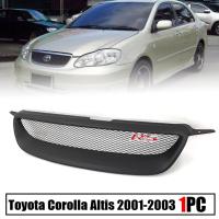 กระจังหน้า หน้ากระจัง แต่งตาข่าย โลโก้ RS รุ่น โตโยต้า โคโรล่า อัลติส TOYOTA COROLLA ALTIS ปี 2001 - 2003 สีดำด้าน 1 ชิ้น