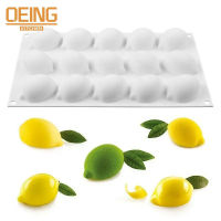 15 Cavity Mini Silicone Mousse Cake Mold Half Lemon Silicone Mold Cake Decorating Bakeware