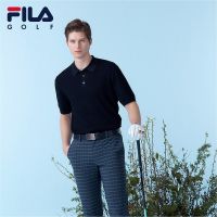 FILA GOLF] FILA Golf Summer Optima Cool Knit Black Shirts