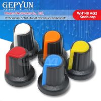 20PCS/lot 5color WH148 AG2 Orange Yellow Blue White Red Potentiometer Knob Kit Plastic Knobs Cap 6mm Shaft Hole WATTY Electronics