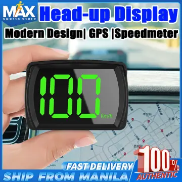 Universal Car Hud Head Up Display Digital Gps Speedometer Big Font Speed  Meter For All Car Plug And Play Auto Accessories
