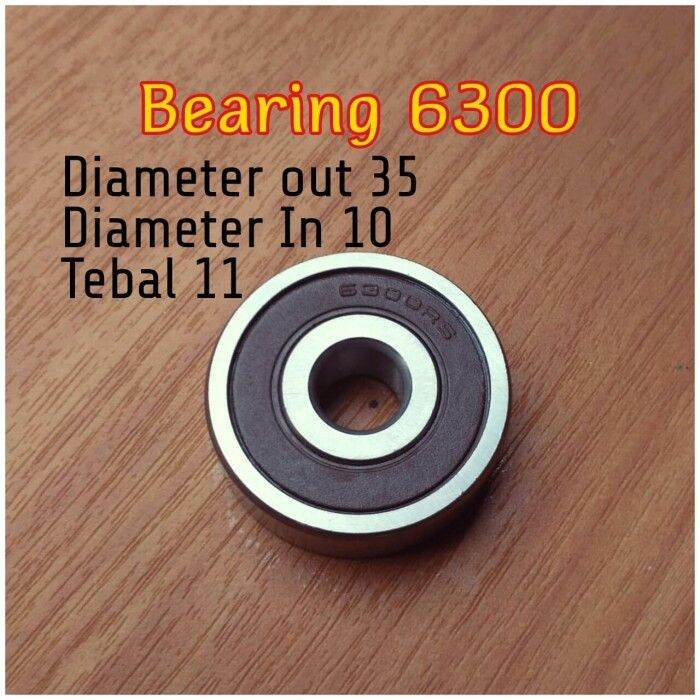 Bearing 6300 pillow 6300-2RS diameter 10 35 motor | Lazada Indonesia