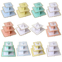 Multi-color Display Rack Party Supplies Golden Cake Stand Birthday Party Cake Stand Dim Sum Display Stand