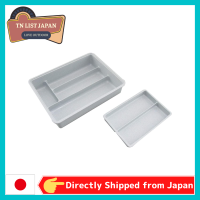 【จัดส่งตรงจากญี่ปุ่น】Shimomura Kihan 14949 Tsubame Sanjo Drawer Divider, Sliding Type, Antibacterial Organizer, Made In Japan, Cutlery Case, Storage,Grey Top Japanese Outdoor Brand, Camp Goods,BBQ Goods,สินค้าสำหรับกิจกรรมกลางแจ้ง