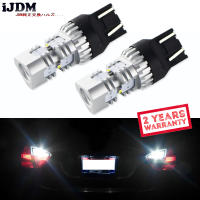 iJDM 6000K White 7443 LED Bulbs W215W WY21W T20 Luxen LED Canbus 12V For Car Brake Reverse Parking DRL Fog Light Backup Lamp