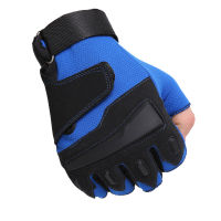 Men Women Outdoor Sport Half Finger Bicycle Cycling Non-Slip Mitten Gym Tactical Fight Fitness Rubber Pad Wristband N272023