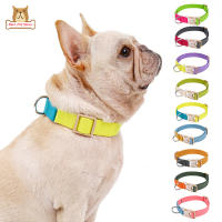 BP【ready Stock】Pet Collar Fashion Contrast Color Polyester Cotton Webbing Pet Collar Soft Adjustable Dog CollarCOD【cod】