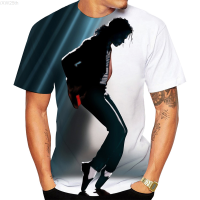 2023 NEW Michael Jackson Short Sleeve Casual T-shirt 3d Printing Fashionable Mens Pullover fashion