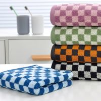 【jw】✆▲❉  Checkerboard Face Cotton Soft Thick Hand Spa Super Absorbent for Adults