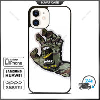 Santa Cruz Camo Skateboard Phone Case for iPhone 14 Pro Max / iPhone 13 Pro Max / iPhone 12 Pro Max / XS Max / Samsung Galaxy Note 10 Plus / S22 Ultra / S21 Plus Anti-fall Protective Case Cover