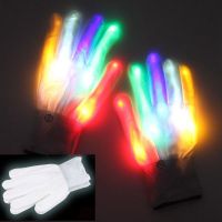 LED Glove Finger Toy Horror Ghost Halloween Decorations Show Party Supply Perform Props Carnival Festival Christmas Party Gifts