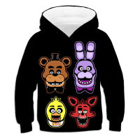 Evil Boys Hoodie Fnaf Hoodies Childrens Pullovers Boys Clothes Long Sleeve Polyester Kids Hooded Tops 4-14y