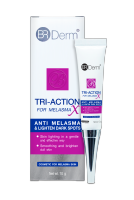 BRDerm TRI-ACTION anti-melasma ครีมบำรุงสำหรับผิวที่มีปัญหาจุดด่างดำ 10G