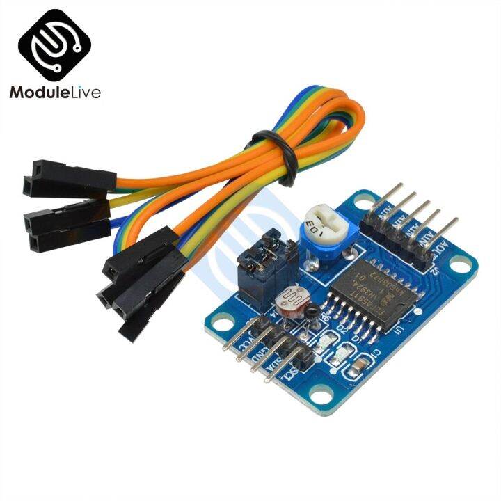 pcf8591โมดูล-ad-ตัวแปลง-da-อนาล็อกเป็นดิจิตอลแปลงสำหรับ-i2c-บอร์ด-arduino-อนุกรม-vss-เป็น-vdd-วงจรถือ