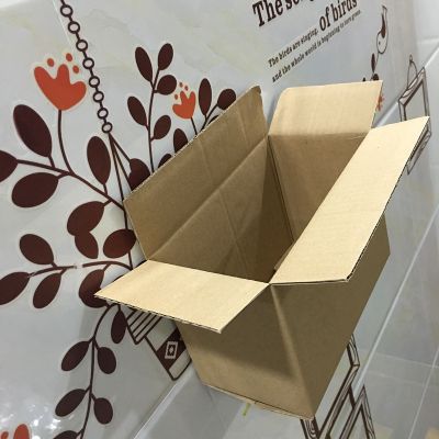 5pcs Small package Thickening courier carton Easy to use repeatedlykraft wedding candy box brown square cardboard gift carton