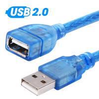 Kabel Ekstensi USB 1.5 3m/0.3M/2.0 M Kabel Ekstensi USB Betina Ke Jantan Kabel Konektor Kecepatan Tinggi untuk Laptop PC TV Komputer