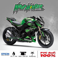 สติ๊กเกอร์แต่งลายรถ Kawasaki Z250, Z300 รอบคัน ลาย Speed Rcae