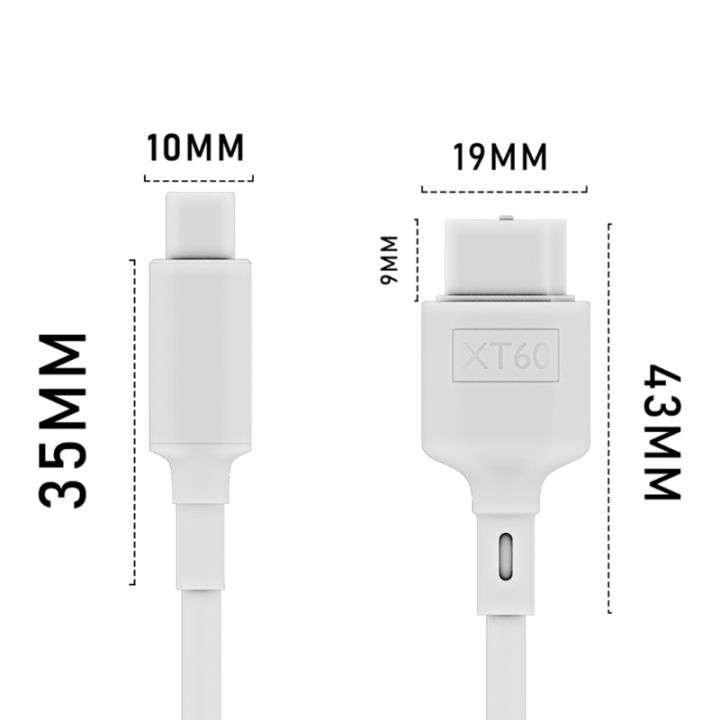 ชนิด-c-เพื่อ-xt60ความปลอดภัยสายอะแดปเตอร์เครื่องชาร์จสำหรับ-m4กระเป๋า-m7ชาร์จ-m6-0-5m-1m