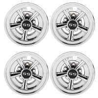 Club Car Wheel Hub Caps Silver Plated Chrome Wheel Hub Covers for Repair