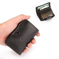 【CW】☃☢❀  Mens and Womens Buckle Card Holder Leather Multi-Purpose Business Multiple Slots Coin Purses