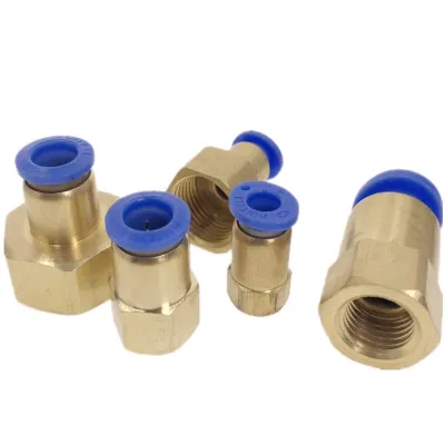 Air Pipe Fitting 10mm 12mm 8mm 6mm Hose Tube 1/8 quot; 3/8 quot; 1/2 quot; BSP 1/4 quot; Female Thread Brass Pneumatic Connector Quick Joint Fitting