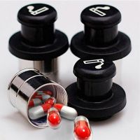 ✟♕☋ Secret Stash Safe Hide Pill Box Disguise Hollow Hidden Container Screw Pill Storage Case Secret Safe Stash