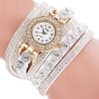 Womens Drilling Small Head Wrapping Bracelet Watch Fashion Casual Simulation Quartz Rhinestone Bracelet Watch Reloj Mujer 50%