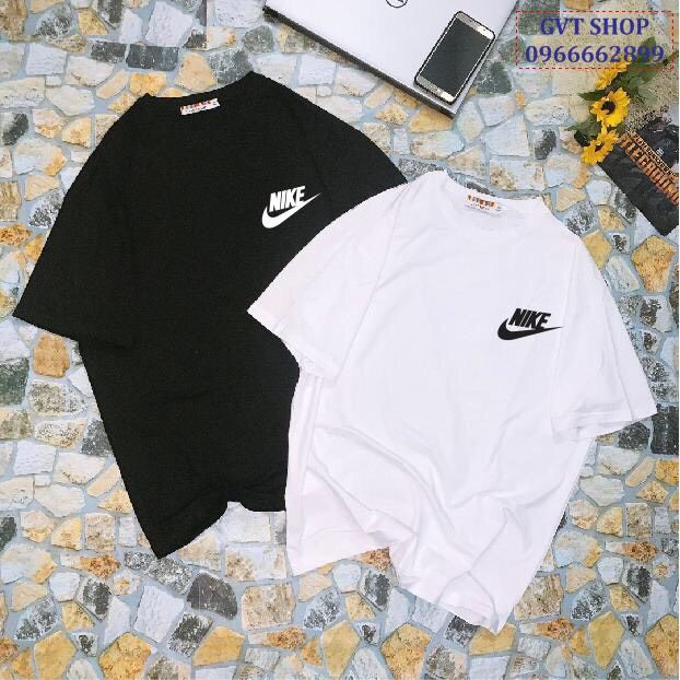 Ảnh thật - Áo thun nam nữ in logo nike, full size. . | Lazada.vn