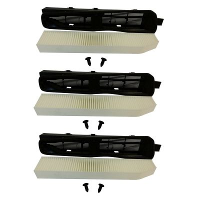 3X Cabin Air Housing and Filter Kit 82208300 Fit for Jeep Grand Cherokee 1999-2010