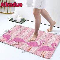 Pink Animal Flamingo Figure Room Floor Mat Bathroom Set Piece Decoration Room Bathroom Non-slip Absorbent Door Mat 40x60/50x80CM