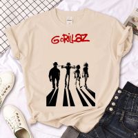 Gorillaz เสื้อยืดผู้หญิงสำหรับฤดูร้อน,เสื้อยืด Y2k ลายกราฟิก