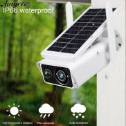 Solar Camera IP66 Waterproof AI Motion Detection Color Night Vision 2 Way