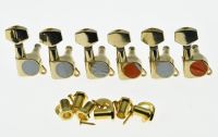 KAISH Gold 6 Inline Guitar Tuners Guitar Tuning Keys Pegs Machine Heads