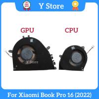 Y Store แล็ปท็อป CPU GPU พัดลมระบายความร้อน BN7508S5H-005P BNB508S5H-000P 5V 0.5V A สำหรับ Xiaomi Book Pro 16 2022 MF1S0000012AM