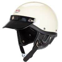 Gniune Helm Half Face ญี่ปุ่นหมวกกันน็อคคลาสสิกน้ำหนักเบาโครงไฟเบอร์กลาสหมวกกันน็อค Moto