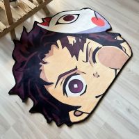 Anime Demon Slayer Popular Fantastic Area Rugs King Tanjirou Character Home Bedroom Deco Kitchen Bathroom Anti-slip Mats Doormat