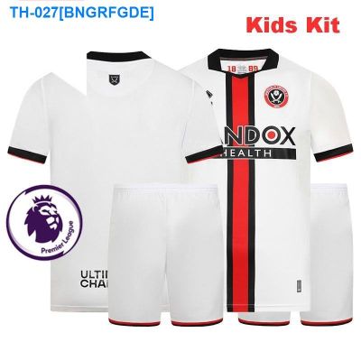 ◊☾ 2022 2023 Sheffield Men Sport Football Shirt Kids Kit Football Jersey with EPL Patch