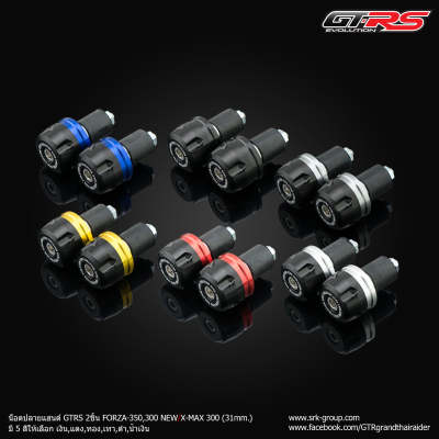 น็อตปลายแฮนด์ GTRS 2ชิ้น FORZA-350,300 NEWX-MAX300 (31mm)